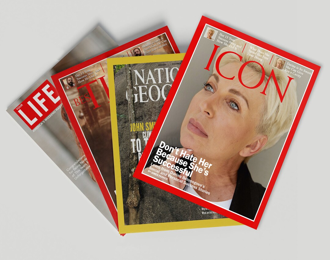 Personalized Magazine Cover, Iconic News Style With Your Photo & Text ...