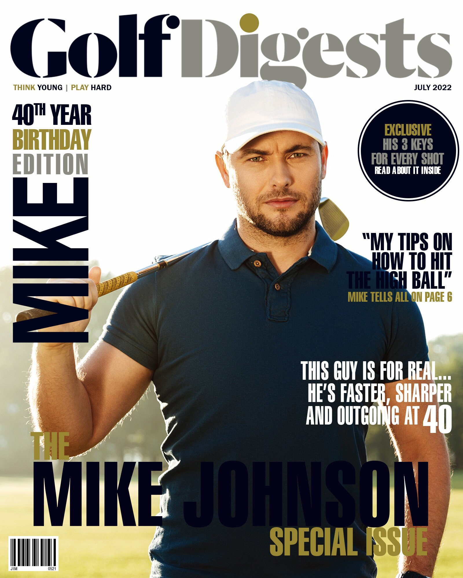 Digital Golf Magazine Art Etsy