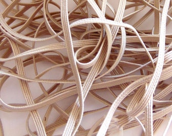 Beige dünnes elastisches, 1/8 "geflochtenes elastisches, Nähzubehör, Bastelbedarf, Kinder DIY Stirnband elastisch, Bastelverschönerung, Volltonfarbe, hellbraun