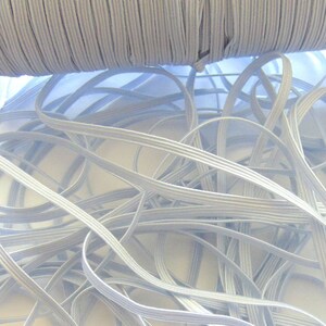 Elastic Cord Heavy Stretch String Braided Flat Elastic Band 3mm Wide Elastic Rop