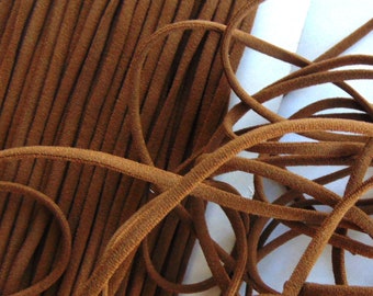 Brown Elastic Cord, 1/8" Round Skinny Elastic, Kids Soft 3mm Elastic, Sewing Supplies, Craft Supply, Craft Embellishment, Solid Color