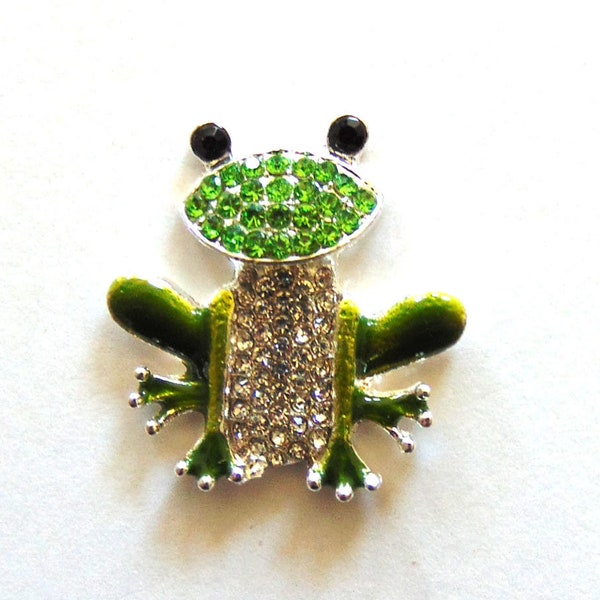 Breloques grenouille, strass grenouille, monture en argent, fournitures de bricolage, fournitures de boutique, embellissements créatifs en métal, breloque pour enfants, strass animaux