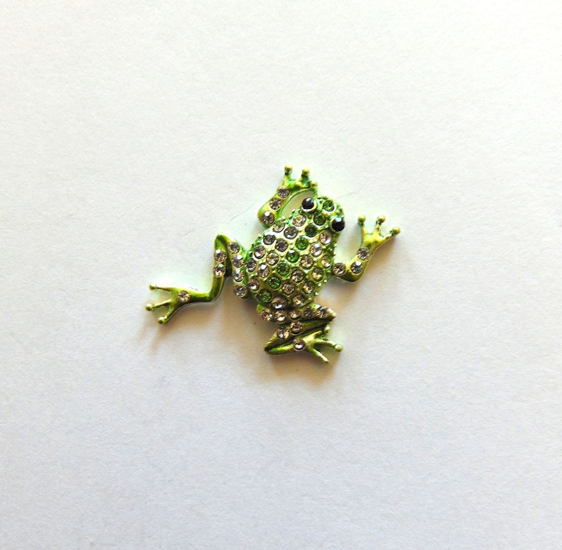 Animal Rhinestones Silver Setting Metal Craft Embellishment Frog Charms Kids Charm Boutique Supplies Crafting Supply Frog Rhinestones