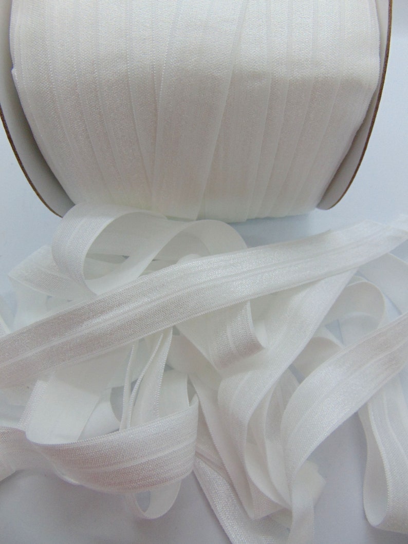White Fold Over Elastic 3/4 Soft Elastic Sewing Etsy