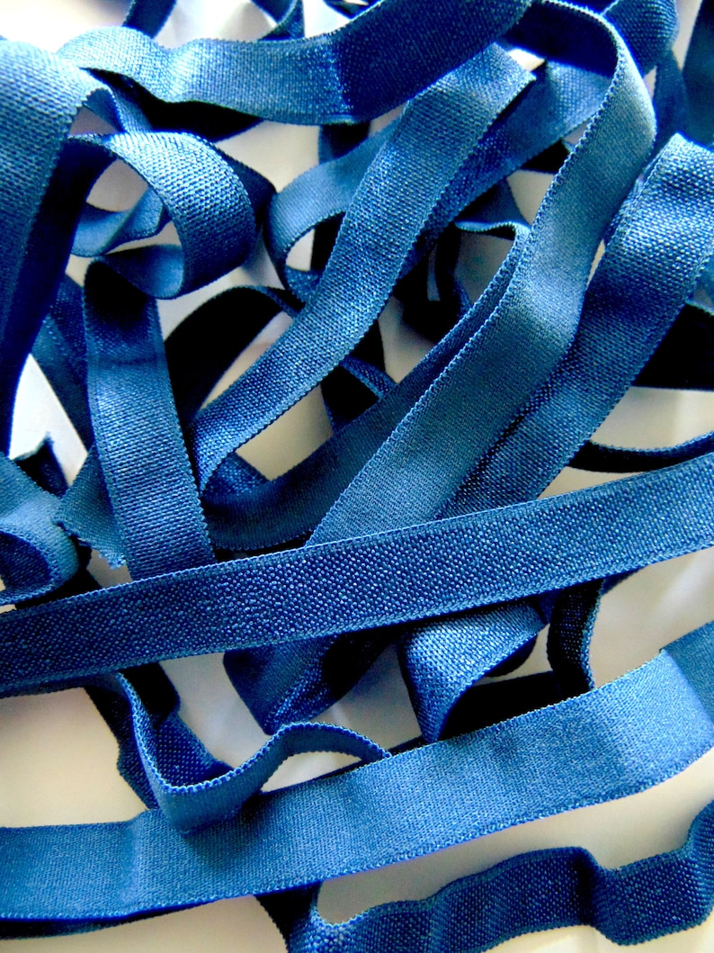 Navy Blue Elastic 3/8 Soft Elastic 10mm Sewing Etsy