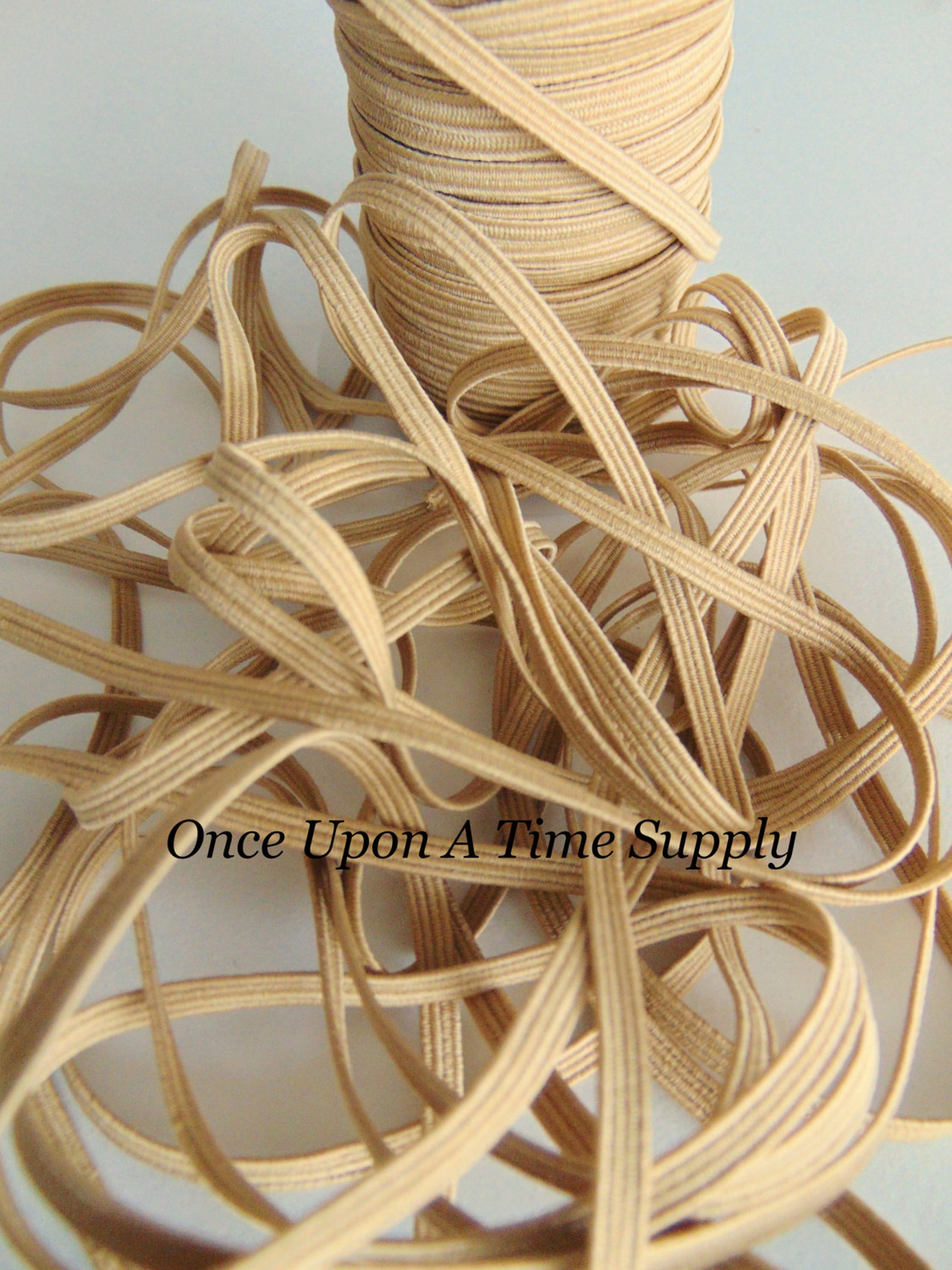 Gold Skinny Elastic 1/8 Braided Elastic Sewing Etsy