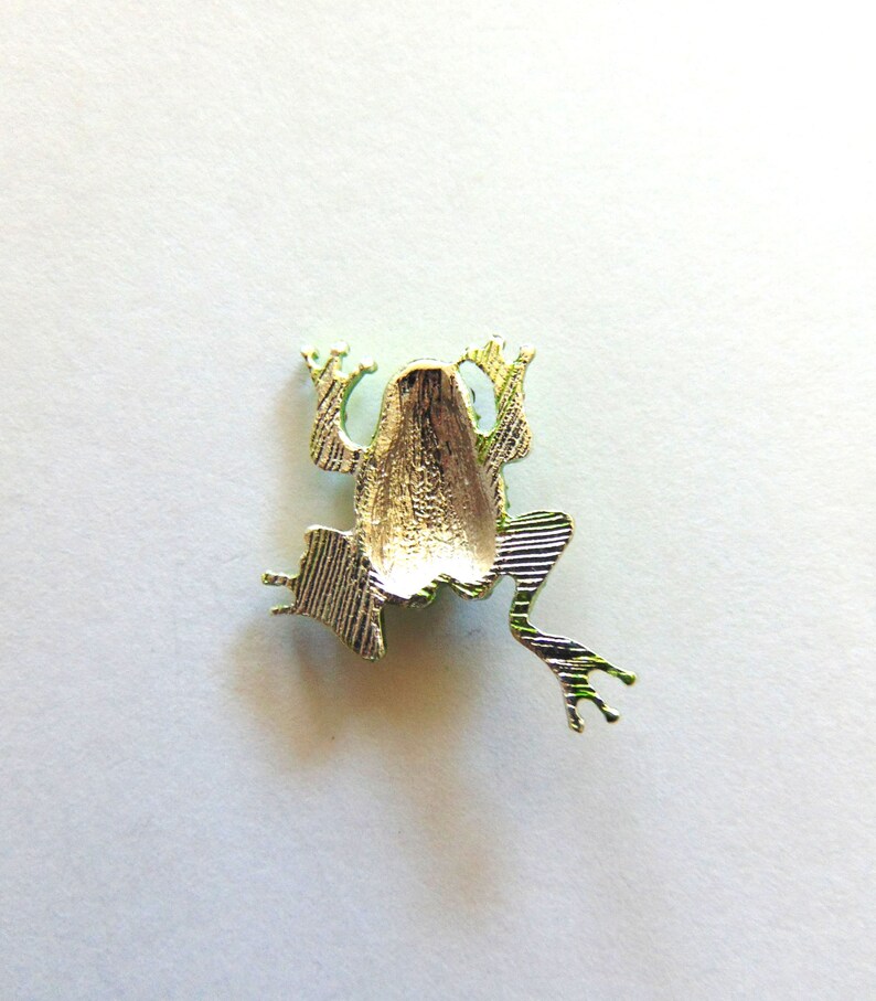 Animal Rhinestones Silver Setting Metal Craft Embellishment Frog Charms Kids Charm Boutique Supplies Crafting Supply Frog Rhinestones