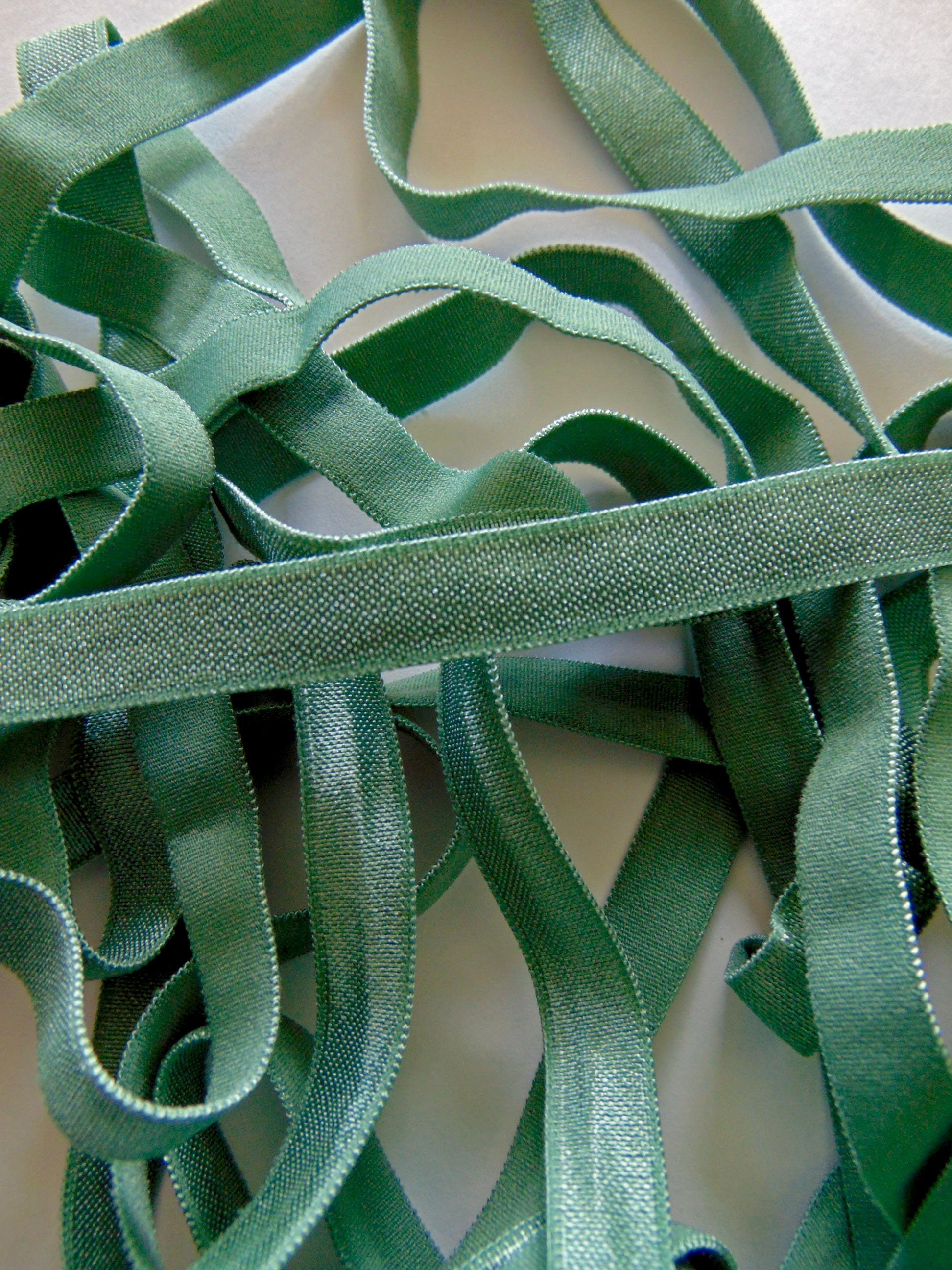 Green Elastic 3/8 Soft Elastic 10mm Sewing Supplies Etsy