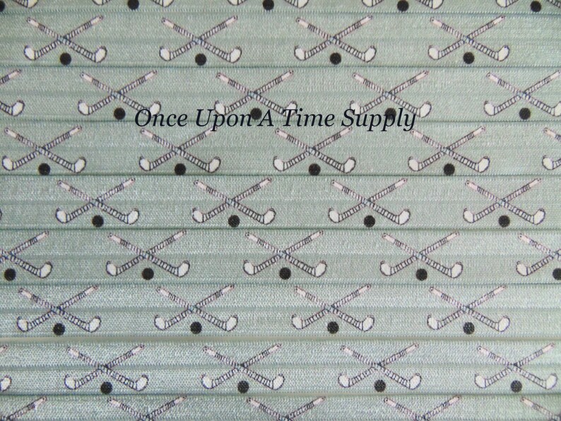Kids Sport Grey DIY Hair Tie FOE Elastic for Hair Ties 58 FOE Gray Field Hockey Print Fold Over Elastic Team Sports Printed Elastic