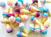 Ice Cream Cone Charms, Sprinkle Ice Cream Cone, Hair Bow Centers, 3D Polymer Clay, Mini Craft Embellishment, Cabochon, DIY Hairbow Supplies 