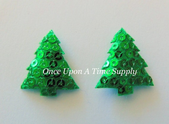Padded Sequin Christmas Trees Emerald Green Size 1 Padded Sequin Christmas Trees Emerald Green Size 1