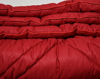Blooms 100 percent Cotton Coverless Duvet - Red, King size