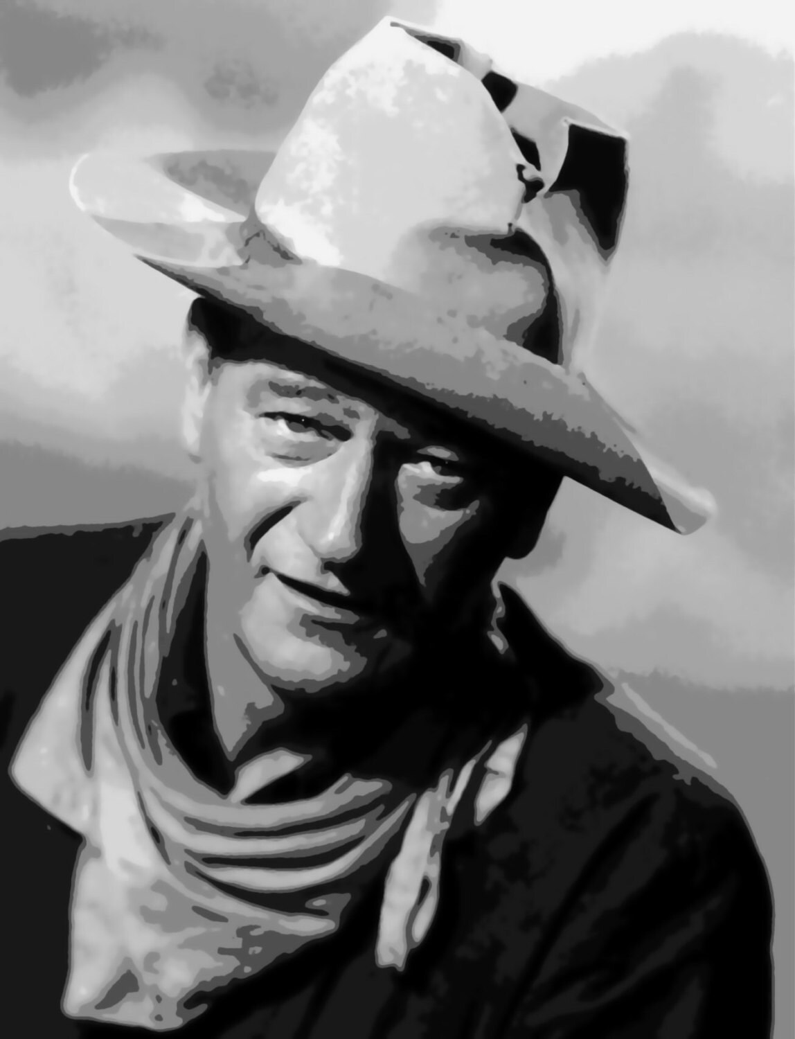 Wonderful John Wayne Pop Art Paint By Number Kit Etsy