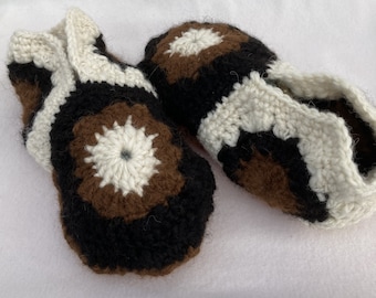 Hand Spun Alpaca Slippers