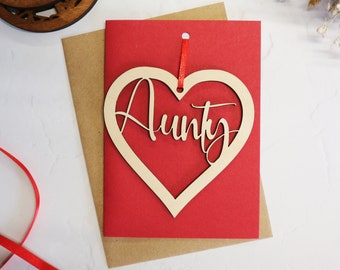 Aunty Card and keepsake