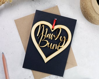 Mardy Bum Card with hanging keepsake