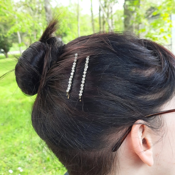 Scünci - Elite Rhinestone Bobby Pins 2 Pieces Glam Gold 2 Pieces | Beauty Scünci - Elite Rhinestone Bobby Pins 2 Pieces Glam Gold 2 Pieces | Beauty