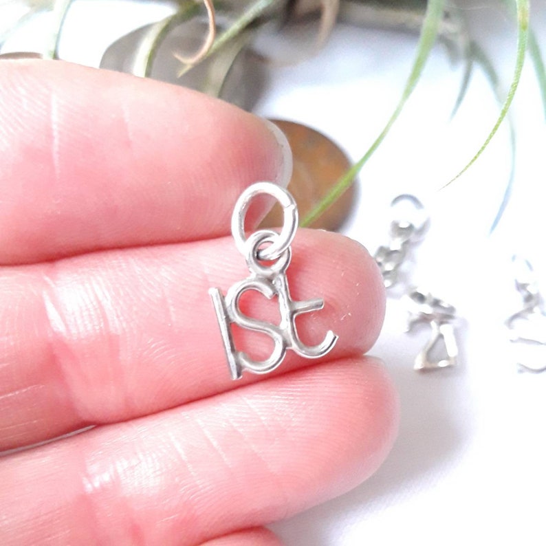 Sterling Silver Birthday Number Charm Handmade 1st 18 21 1st