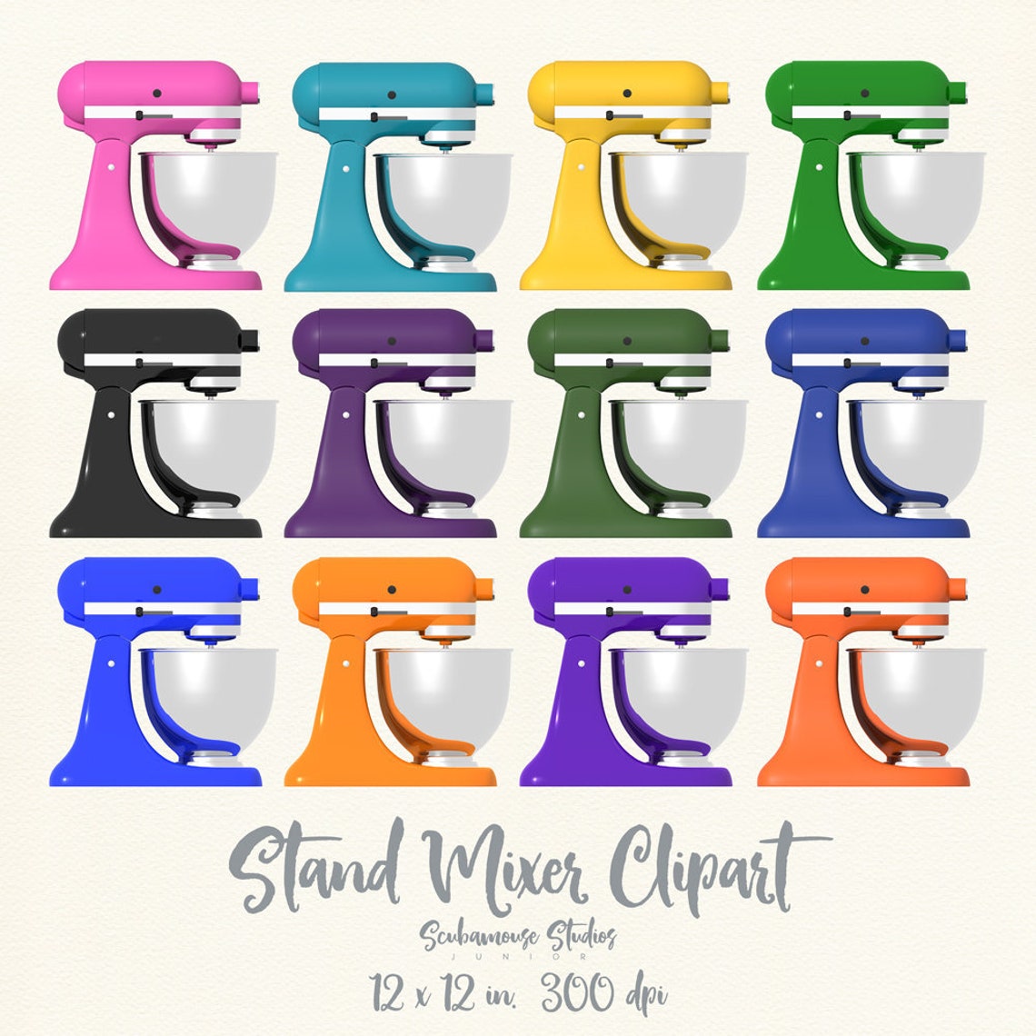 Stand Mixer Clipart Stand Mixer Clip Art Digital Clipart Etsy Ireland
