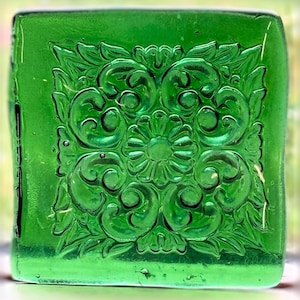Handmade Recycled Glass Bottle Tile 5