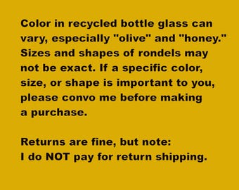 Handmade Recycled Bottle Heart Rondel Stained Glass Suncatcher Medallion