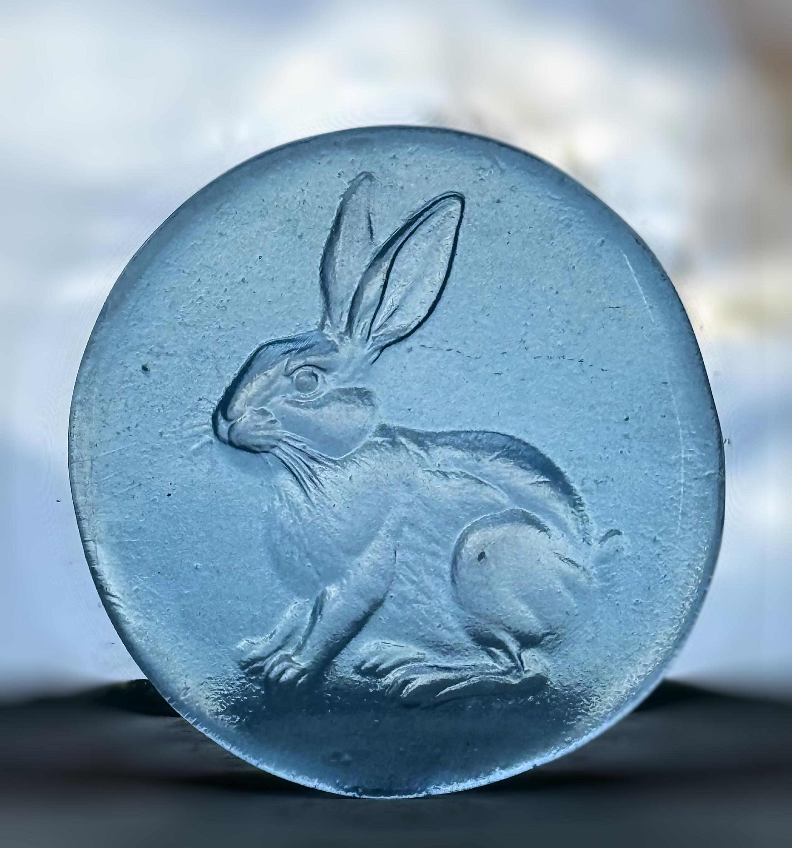 Cut Glass Rabbit Handmade Recycled Glass Rabbit Suncatcher Stained Glass Rondel - Etsy