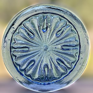 Handmade Byzantine Motif Recycled Glass Wine Bottle Suncatcher Medallion Stained Glass Rondel