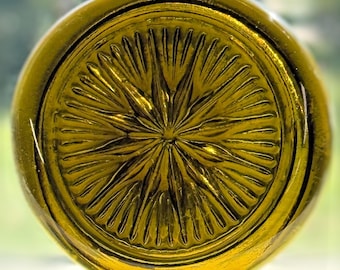 Handmade Vintage Starburst Design Recycled Glass Rondel Medallion