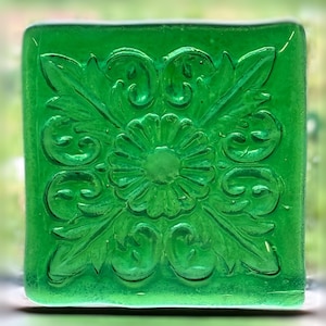 Handmade Recycled Glass Bottle Tile 4