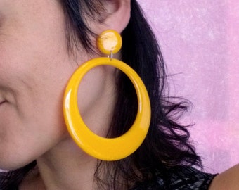 SilberDream Orecchini A Perno In Argento 925 Con Zirconi Gialli – 5 Mm, Donna, Codice SDO5535Y