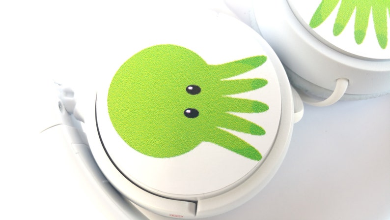 HEADPHONES CTHULHU KAWAII lovecraft madness novel music mp3 pc micro geek adorable