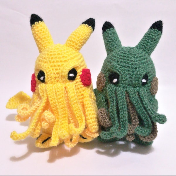 pikachu cthulhu - pikachu plush cthulhu toy - Pikathulhu - pokemon go plush - Cthulhu art -  Cthulhu