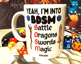 DM mug, dungeon master gift, bdsm lover, dnd gift, role player style, sarcasm present, dnd funny, dnd dungeon master