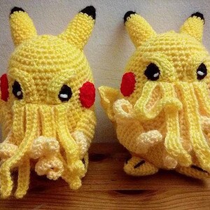 pikachu cthulhu pikachu plush cthulhu toy Pikathulhu pokemon go plush Cthulhu art Cthulhu image 8