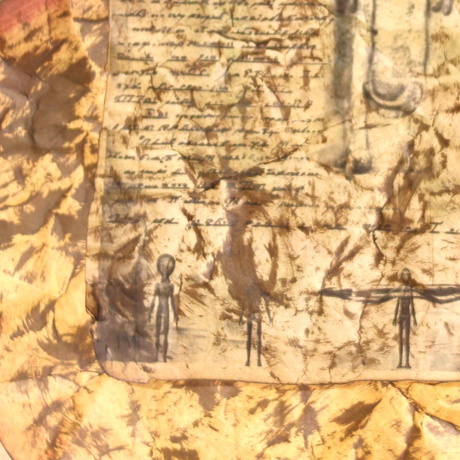 Alien Scroll, UFO Blueprints, Alien Autopsy, Area 51, Glows in the Dark ...