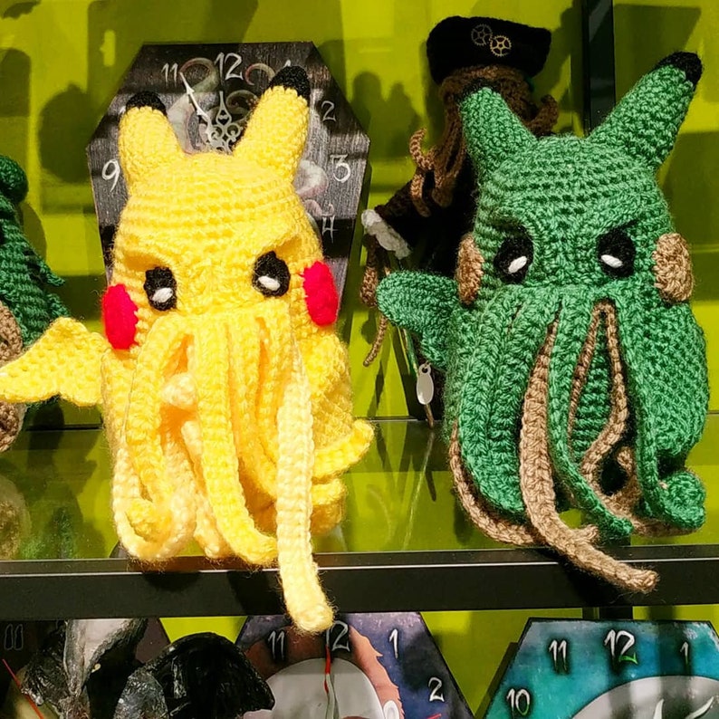 pikachu cthulhu pikachu plush cthulhu toy Pikathulhu pokemon go plush Cthulhu art Cthulhu image 10