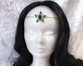 Blue STAR ECLIPSE tiara fantasy headpiece