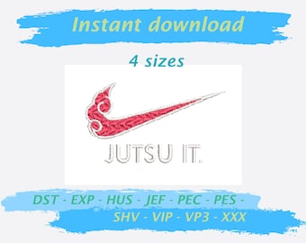 JUTSU IT embroidery design