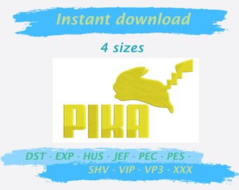 PIKA embroidery machine design