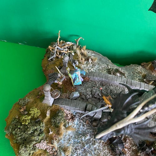 Ral Partha Bridge Of shops Sorrows*Fully Painted Diorama Fantasy RPG Metal Figure Set