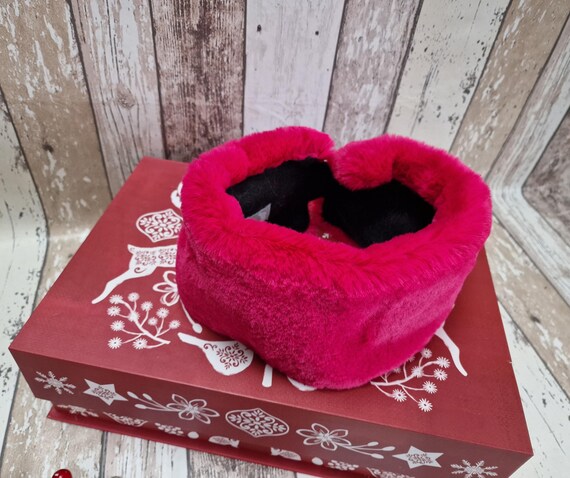 Bright Hot Pink Faux Fur Headband Hot Pink Faux Fur Pom on a Purple Headband - Etsy main image 4