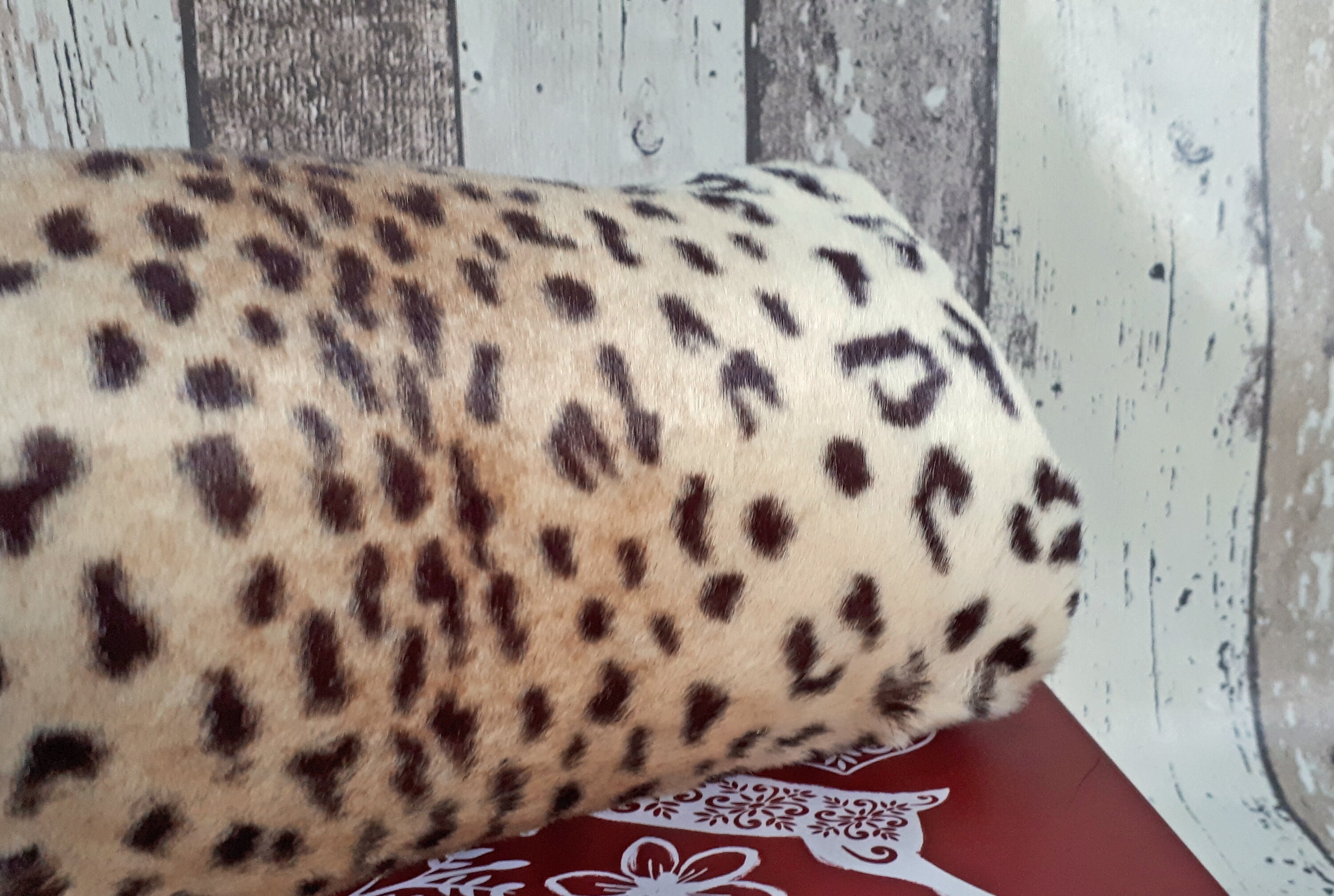 Leopard Faux Fur Hand Muff & Headband Set: Handmade Winter 