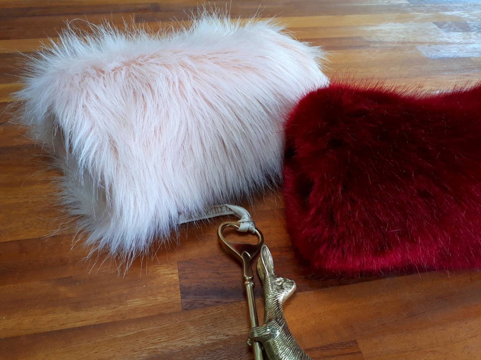 pink hand muff