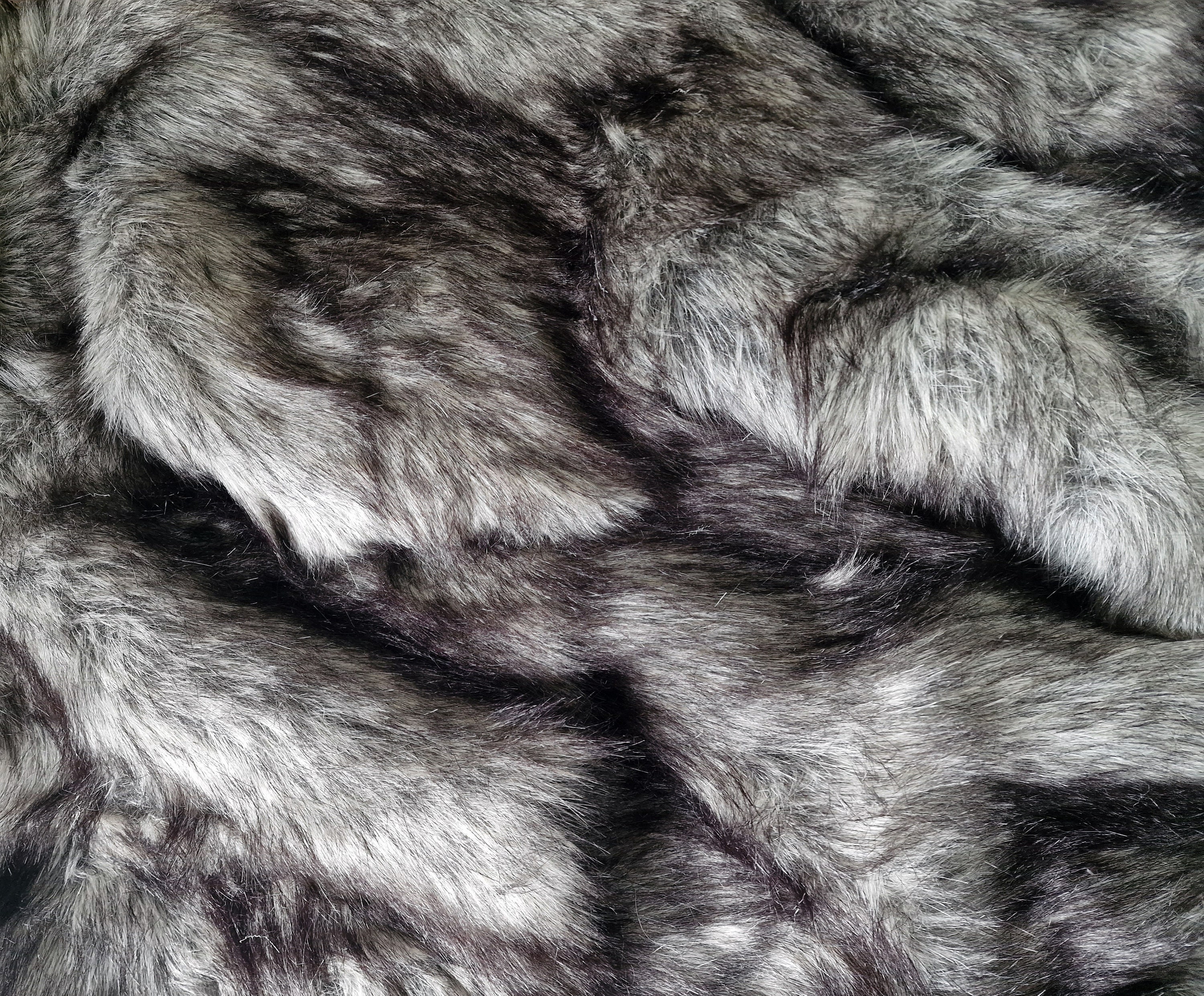 Grey faux fur sale