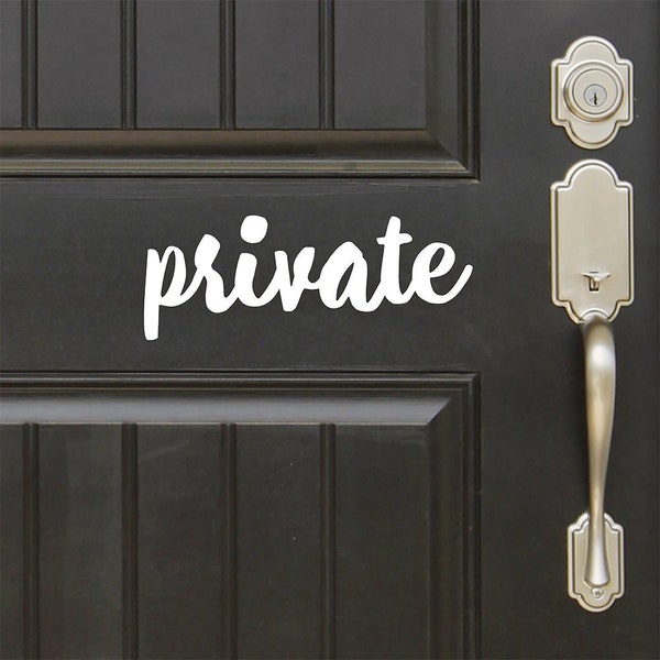 Private door decal, No entry sign, Office vinyl sticker