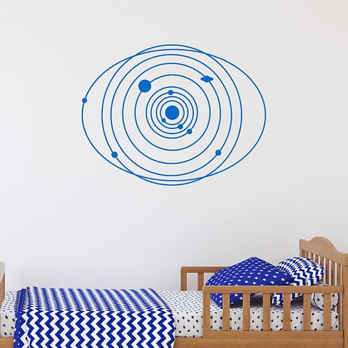 Solar System Spiral Vinyl Decal