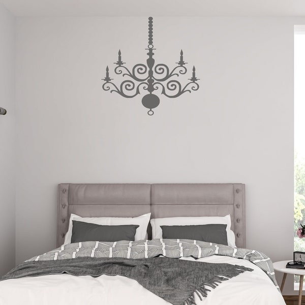 Illuminez votre espace : autocollant mural lustre - illuminez vos murs avec élégance et style