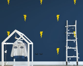 Electrify Your Space: Bolt-O-Rama! Set of 50 Lightning Bolt Wall Decals