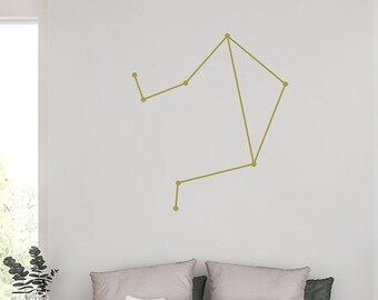 Wall sticker Libra constellation decal wall decal star sign zodiac birthday gift perfect gift idea for Libra wall art sun sign zodiac decal