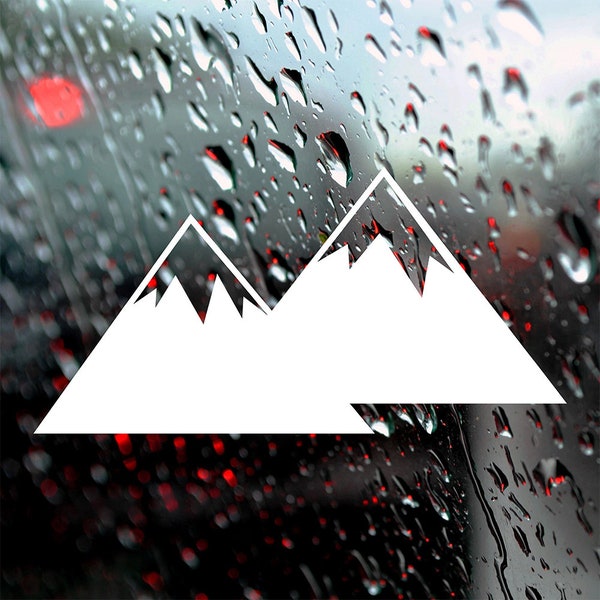 Bumper Sticker of Mountains for Car Window Decal Camper Van Sticker